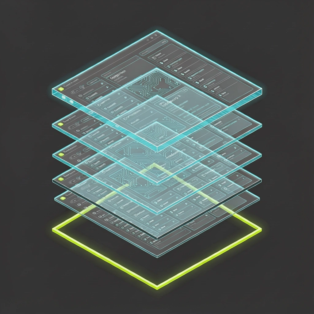 Isometric UI deconstruction